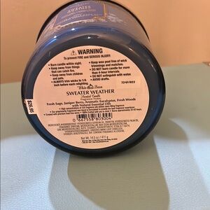 Sweater Weather Scented Candle - Blue